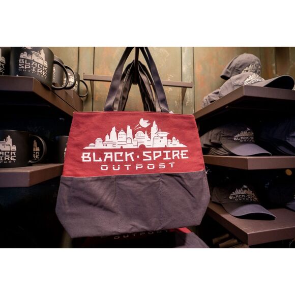 Star Wars Galaxy’s Edge Disney Parks Canvas Zipper Tote Bag Black Spire Outpost - Picture 1 of 8